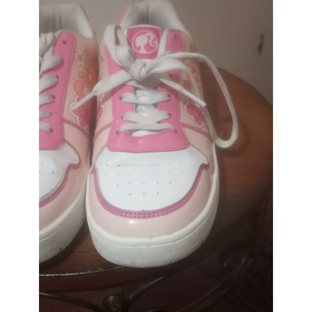 Women’s SIZE 10 BY MATEL PINK Barbie By Mattel Women's Casual Court Sneakers - Picture 9 of 13